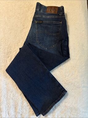 Lee Men’s Dark Blue Boot Cut Jeans